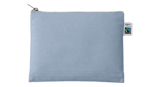 マークレススタイル　TF-0009　フェアトレードコットンキャンバスフラットポーチ（M）